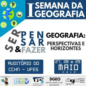 Semana Da Geografia | Geografia